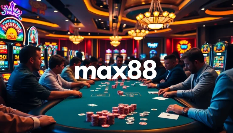Experience thrilling gameplay at max88 casino with vibrant poker and exciting slot machines.