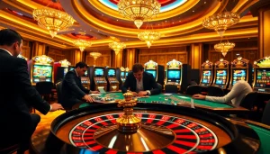 Experience an exciting night of gaming action at VVVWIN's luxurious casino tables.