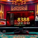 Players enjoying exciting moments in an online casino game via ok 8386 platform.
