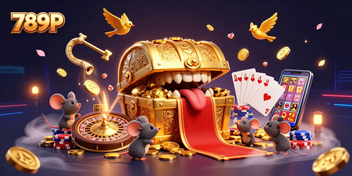 Experience exciting wins with 789P in this vibrant casino adventure illustration.