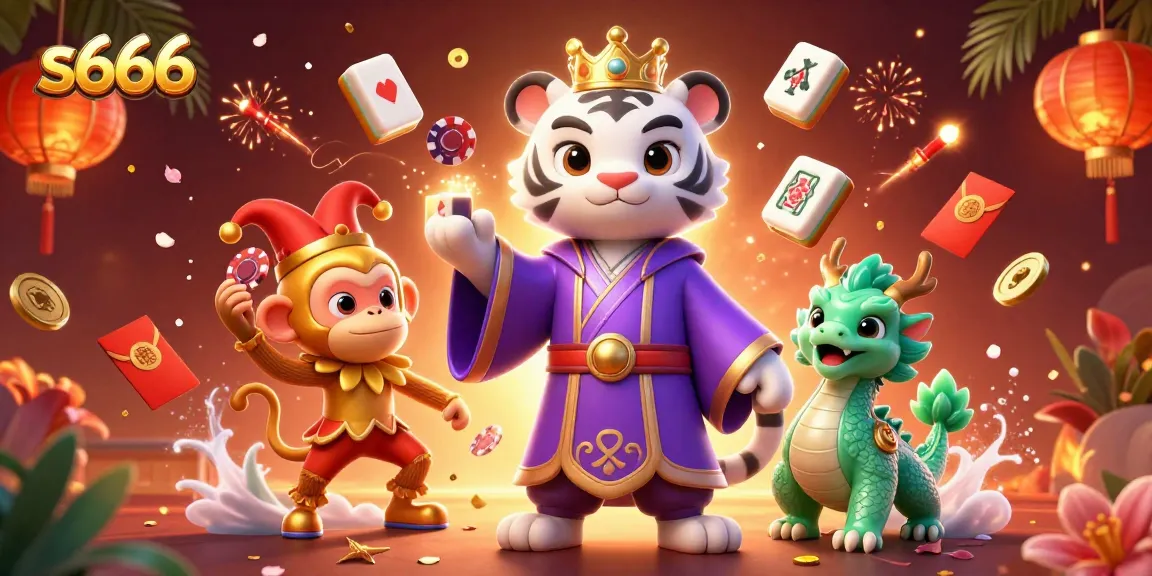 Experience the thrill of s666 casino games with vibrant characters and rich details in this stunning illustration.