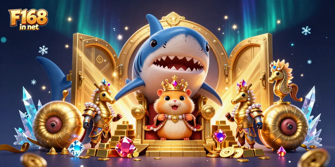 Experience thrilling gambling action at F168 in net with charming characters and a treasure-filled scene.