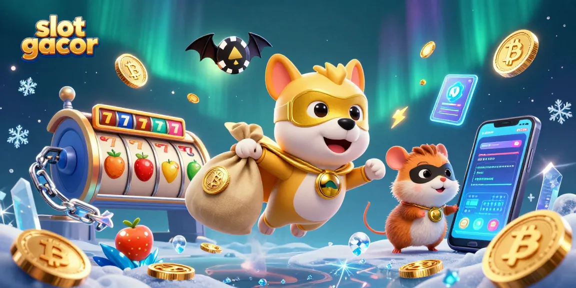 Mainkan slot gacor dengan simbol jackpot menarik dan kemenangan besar bersama karakter lucu.